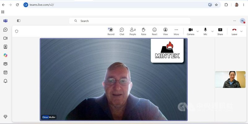 南非國家礦物研究機構Mintek執行經理穆勒（Elmar Muller）表示，世界各國不希望過度依賴中國原料，因此更願意投資在南非的稀土產業，以分散供應來源。中央社記者李依璇攝　115年10月19日