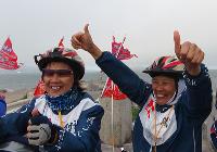 萬歲千里騎　歡呼抵舊金山