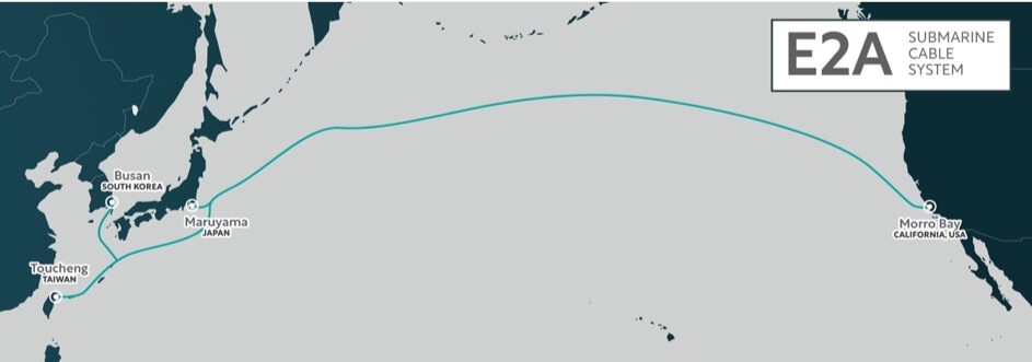 中華電信24日宣布投資長約1萬2500公里的新海底電纜系統E2A。（中華電信提供）