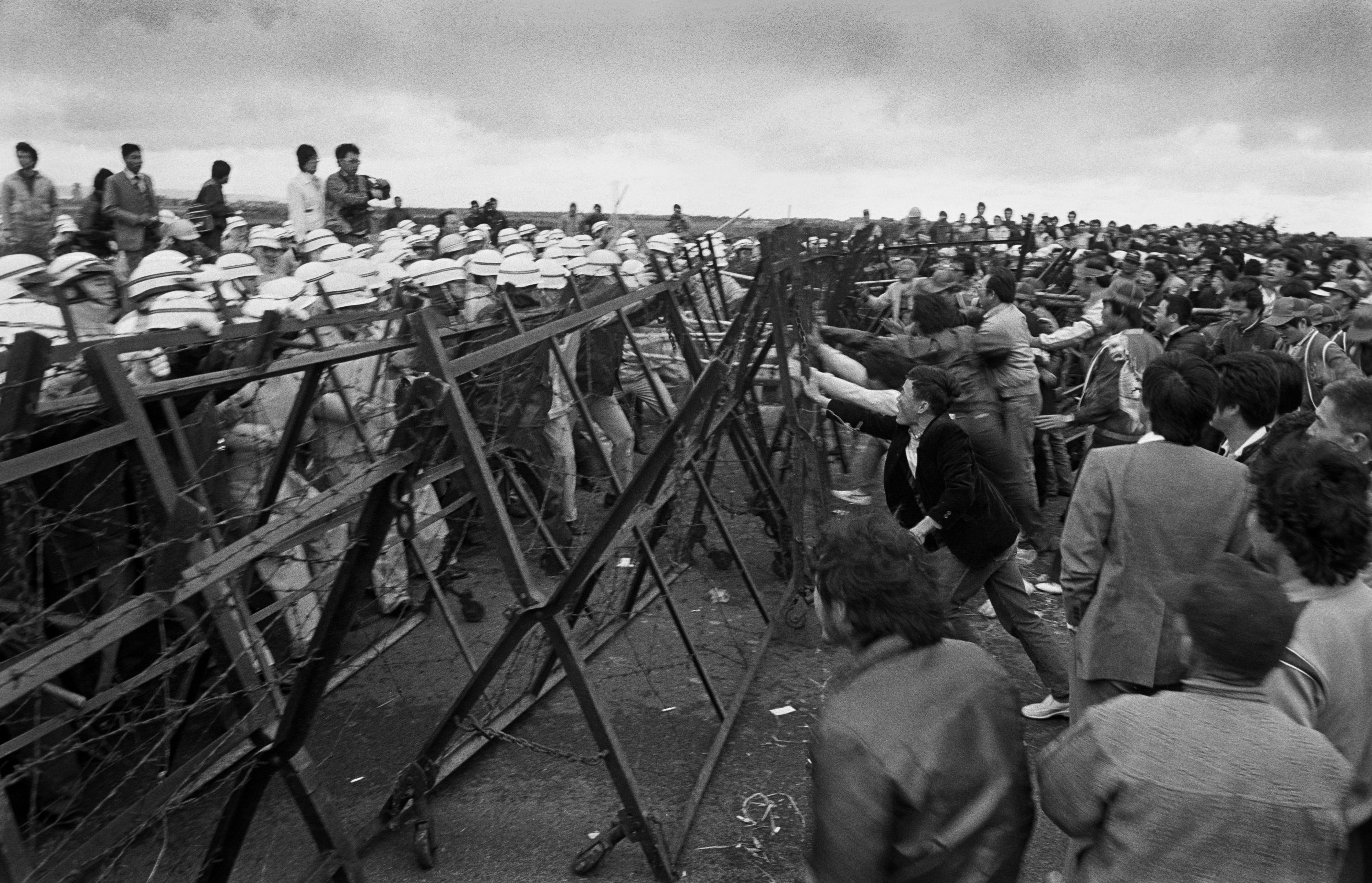 1986機場事件（劉振祥提供）