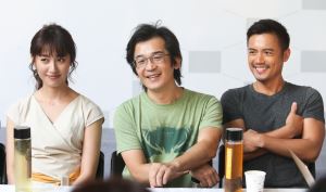 魏德聖與范逸臣、田中千繪（中央社檔案照片）