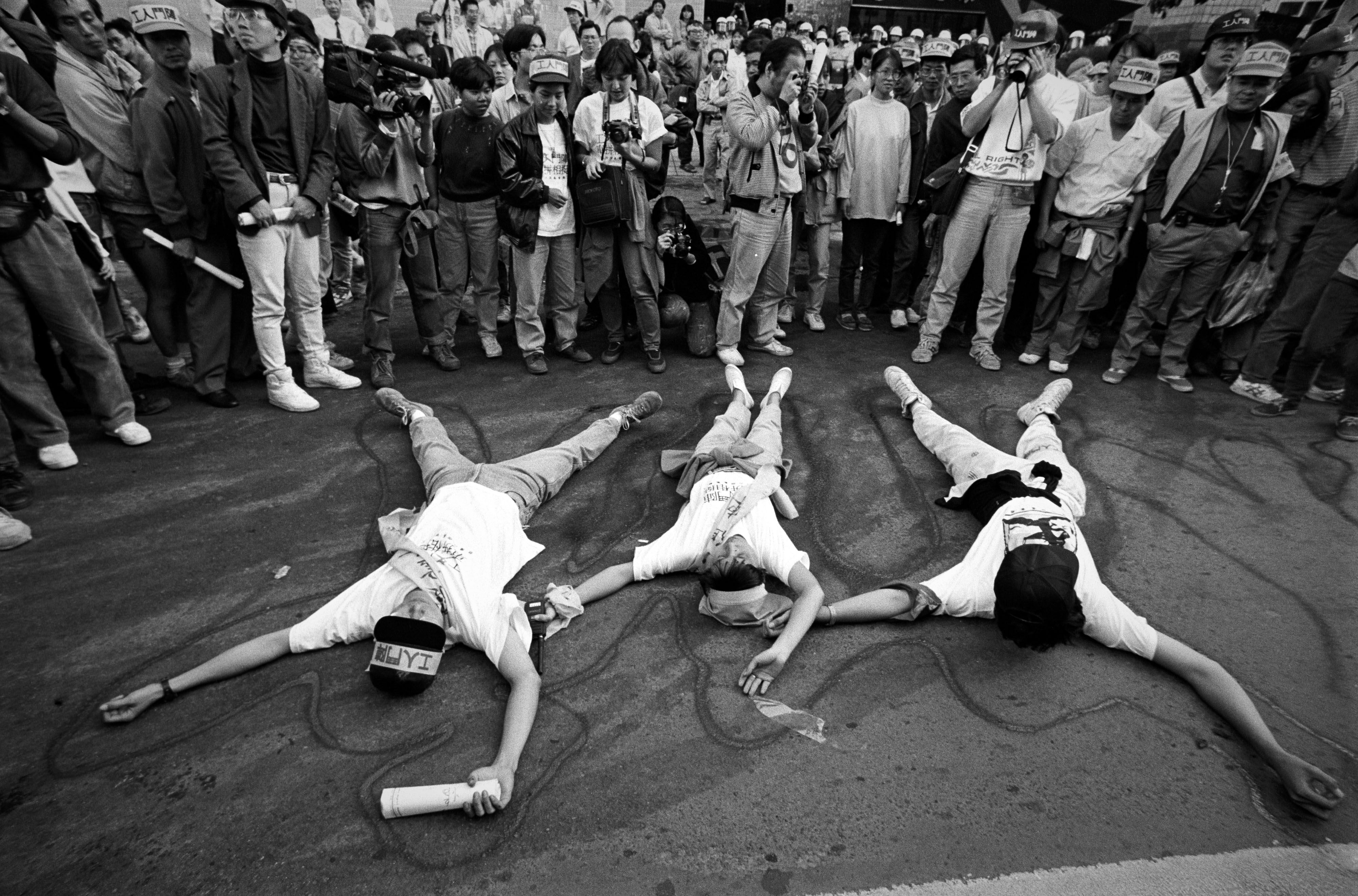 1992工運鬥陣遊行（劉振祥提供）