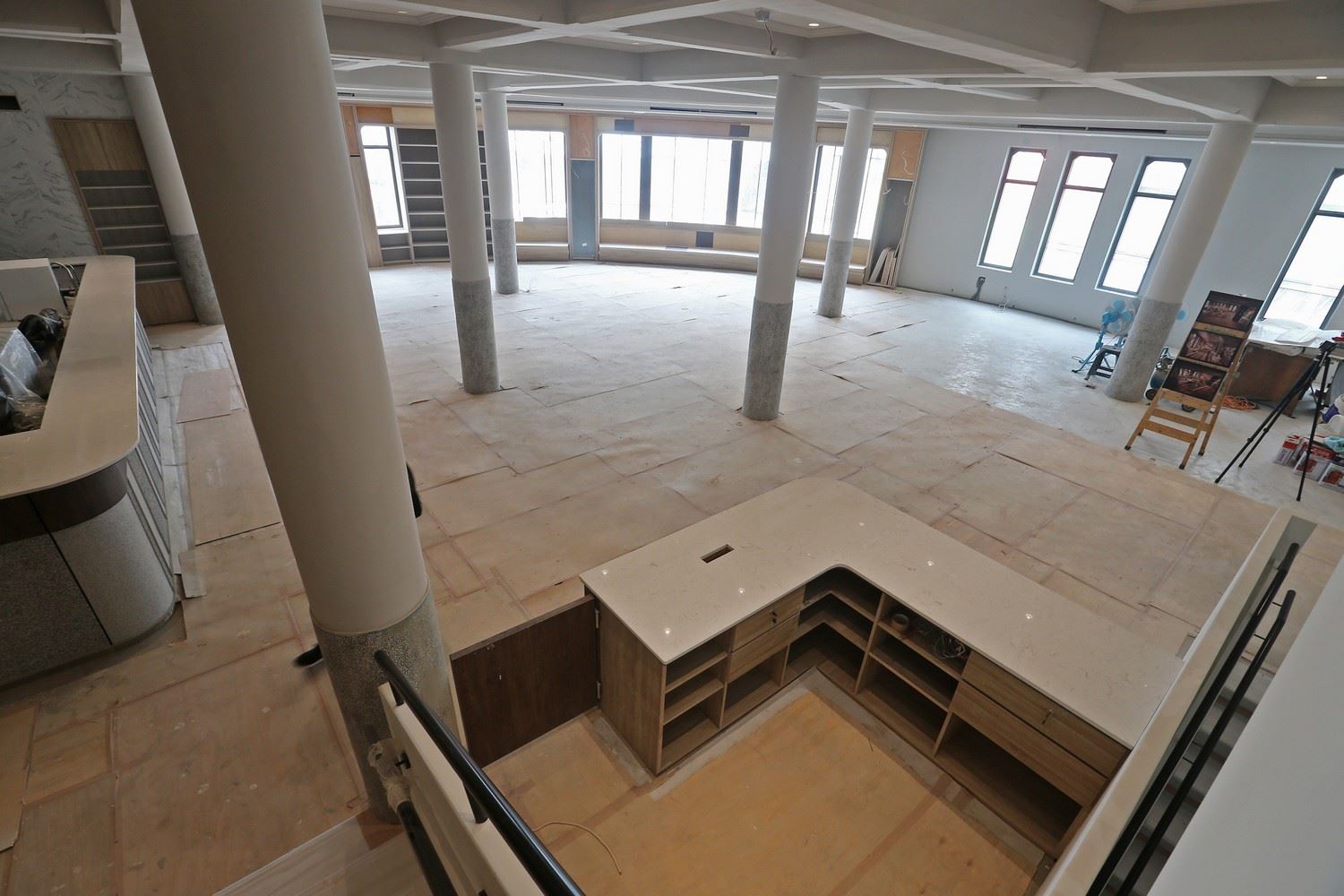 整修中的中央書局（中央社記者徐肇昌攝）