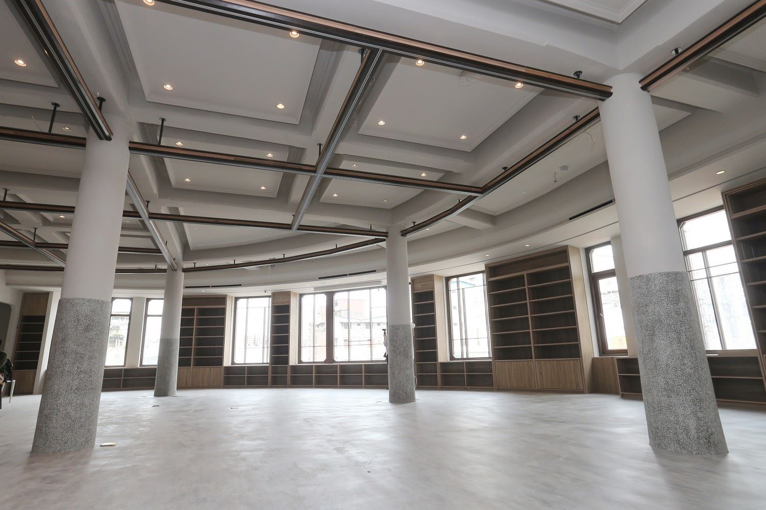 整修中的中央書局（中央社記者徐肇昌攝）