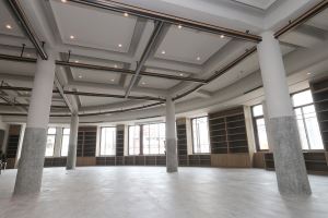 整修中的中央書局（中央社記者徐肇昌攝）