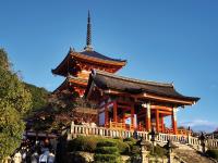 落日餘暉紅葉漫山  京都清水寺美景絕世