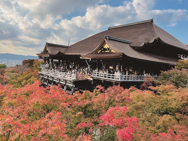 清水寺建於778年，是京都最古老的寺院，名列世界文化遺產。（中央社楊明珠）