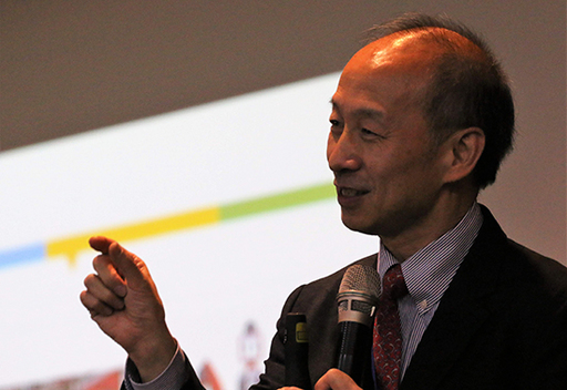 台科大周碩彥教授擔任Keynote Speaker,演講主題為「數位融合與工業4.0」。