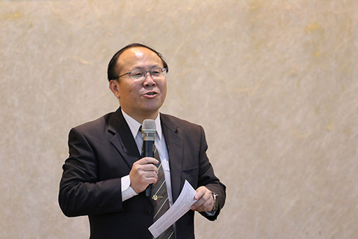 南臺科技大學副校長賴明材致詞。