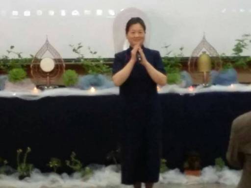 阿根廷慈濟聯絡處負責人邱慈甄師姊致詞