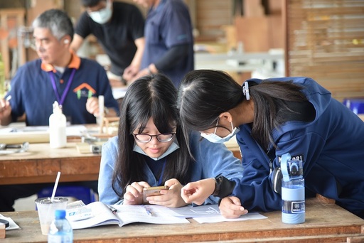 圖說二:學員實作狀況