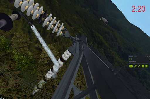 透過虛擬實境(VR)模擬,體驗鐵塔登高等高空作業臨場感,新進人員學習克服恐懼,以安全順利完成任務。