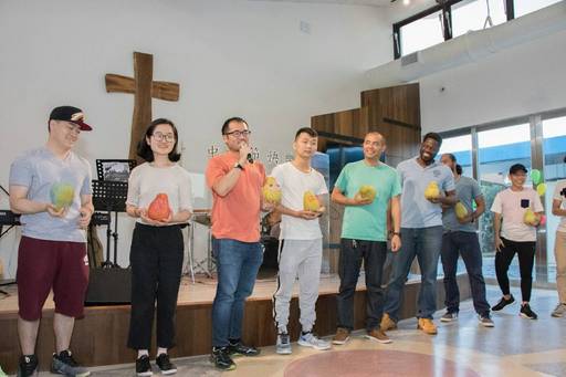 中秋迎新晚會邀請來自馬來西亞、越南、韓國、大陸、香港及拉丁美洲、加勒比海的友邦青年參加,國際學生共聚一堂
