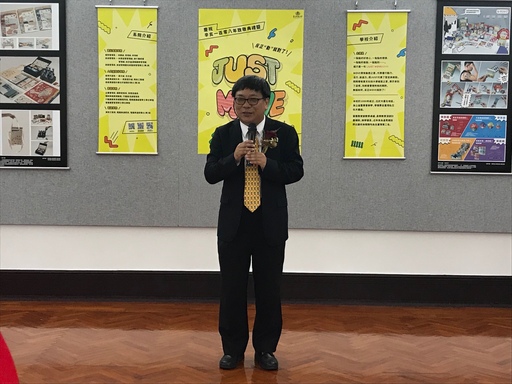 景文科大副校長李弘斌為活動展覽致詞。