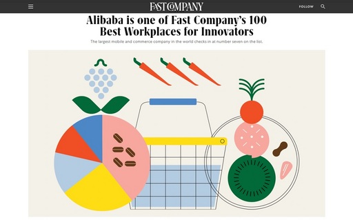 阿里巴巴集團獲中國最佳創新工作環境企業 全球列第七位