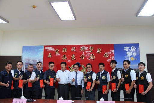 10小時內偵破槍擊案 縣長潘孟安慰問有功警員