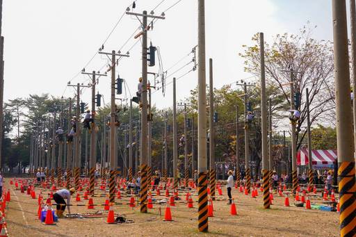 圖說: 台電今日於高雄訓練中心舉辦第53屆技能競賽,共有來自全國72個單位共1,133人參賽,創10年來新高。