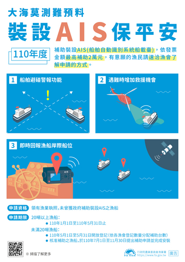 漁船申請補助裝設ais要趁早 增加航行及作業安全免煩惱 中央社訊息平台