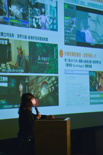 國家實驗研究院國家高速網路與計算中心藝術科技運算組郭嘉真組長發表「LIGHT_UP文化力-以雲端算圖為引擎,打造5G創意城市網絡」