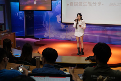 王雅婷與大葉大學學生分享網紅經驗