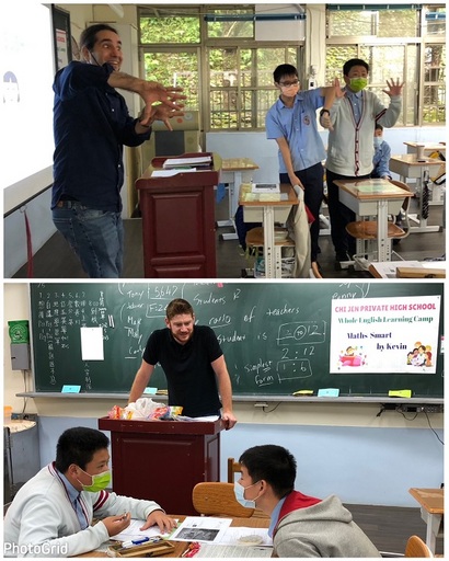 及人中學的雙語課程及活動，使學生的學習更趨國際化，也使學生能用國際語言展現自己的藝術素養。(疫情停課前英語營照片)