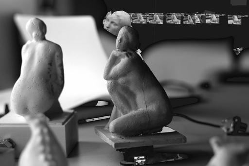 紀柏豪在「混種拼貼」（Collage_of_Hybridity）創作過程中，將掃瞄的圖檔資料呈現在Sketchfab的開源平台上