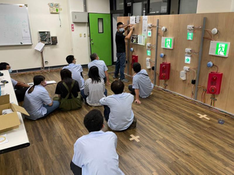 大葉大學消防學程林璟汶老師介紹各式消防警報系統