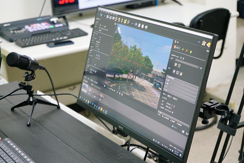 崑大通過產業學院「觀光工廠VR智慧導覽解說系統」一案（課程示意圖）
