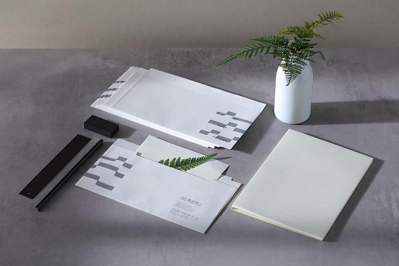 視覺識別系統運用於行政辦公事物用品。