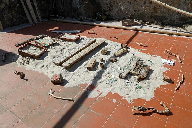 金工藝術家倪苑茹去年駐村利用馬祖現有材料規劃展覽