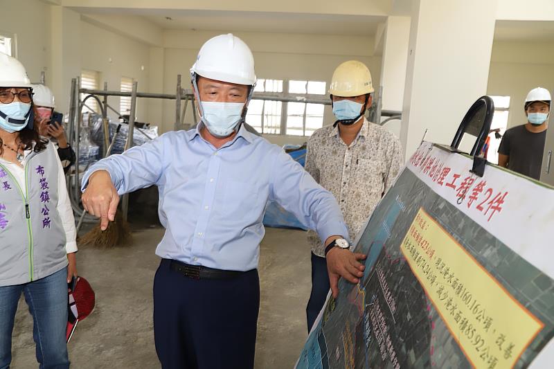 因應璨樹颱風 翁縣長視察水利防汛整備