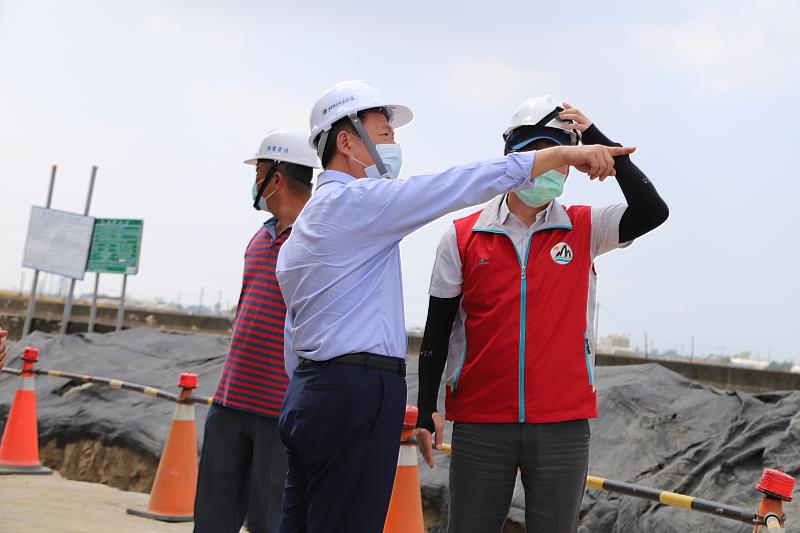 因應璨樹颱風 翁縣長視察水利防汛整備