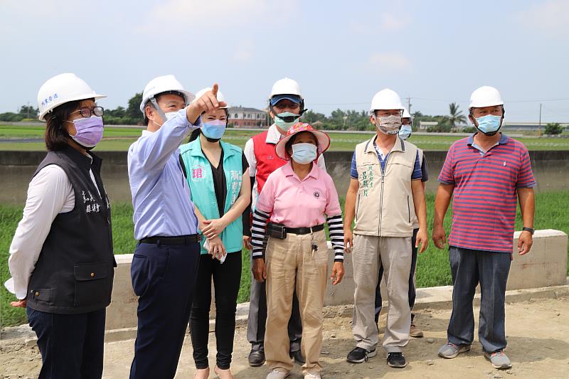 因應璨樹颱風 翁縣長視察水利防汛整備