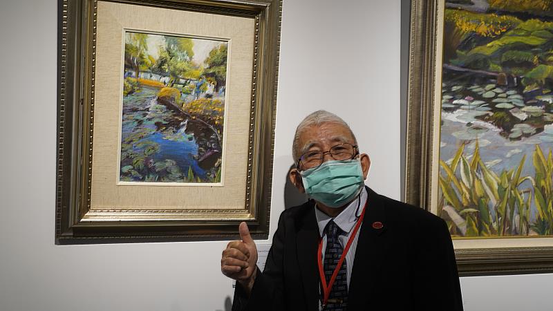 簡嘉助老師與作品「趣游嘉義」