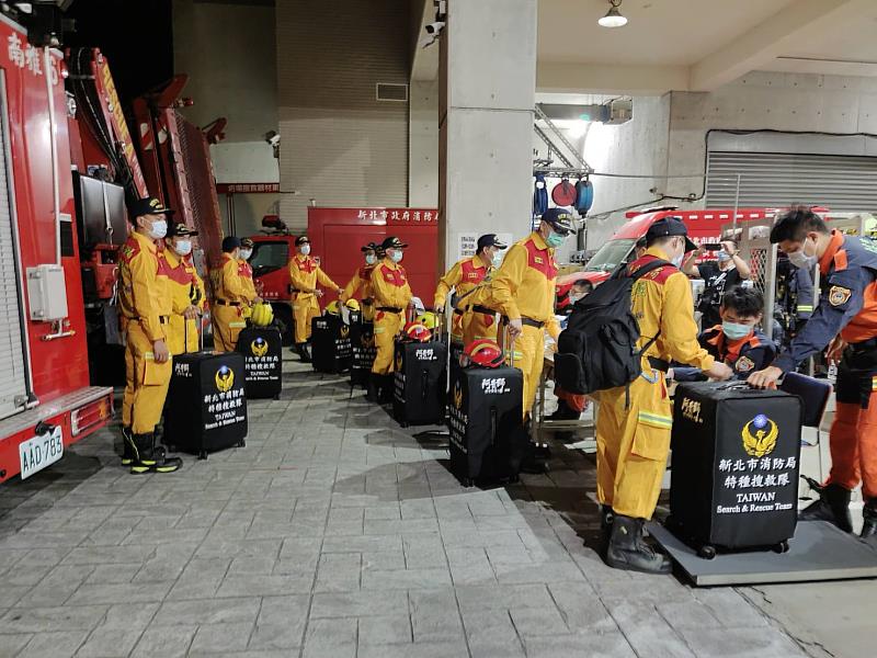 本次整備之搜救器材包含生命偵測器材組（影音、聲納及最新一代生命偵測雷達）、破壞油壓器材組、支撐墊塊、照明器具等，將全面配合中央徵召前往日本協助救援。