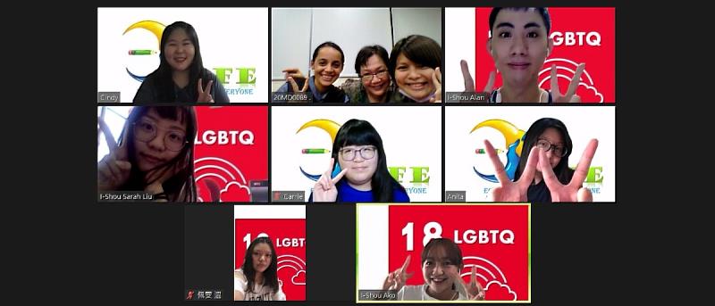 義大國際交流不受疫情阻礙，學子以線上方式英語溝通執行計畫，「語言X專業」跨域出擊站在世界舞台(資料畫面來源：義守大學提供)。