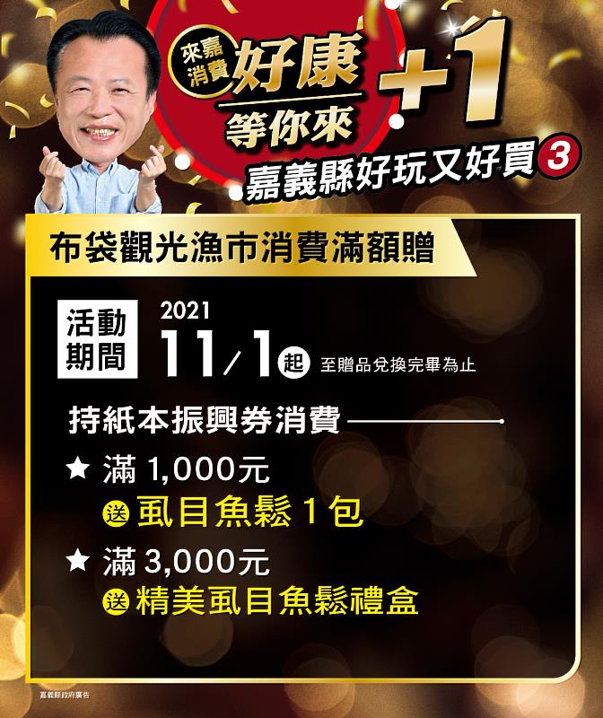 「好康+1，等你來+1」嘉義縣振興券加碼方案出爐-最大獎500萬輕豪宅