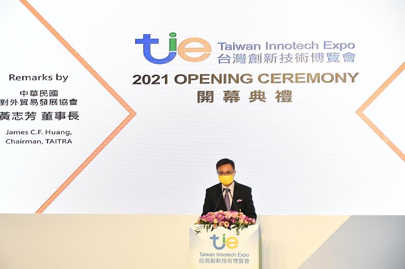 創博會執行單位貿協董事長黃志芳指出，創新是國家的DNA，也是外貿協會最重要的DNA。