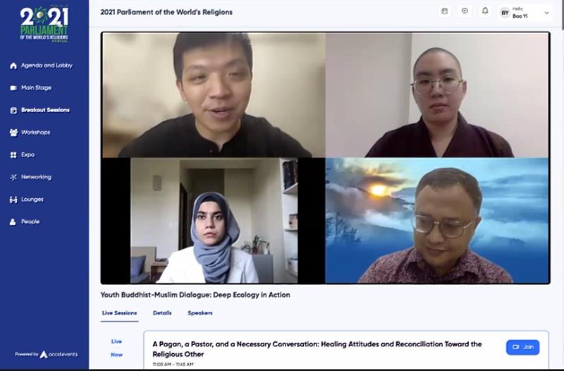 The MWR hosts “the Second Interfaith Dialogue Between Muslim & Buddhist Youths In Promotion of Spiritual Ecology” at the PoWR gathering（Photo courtesy of PoWR）