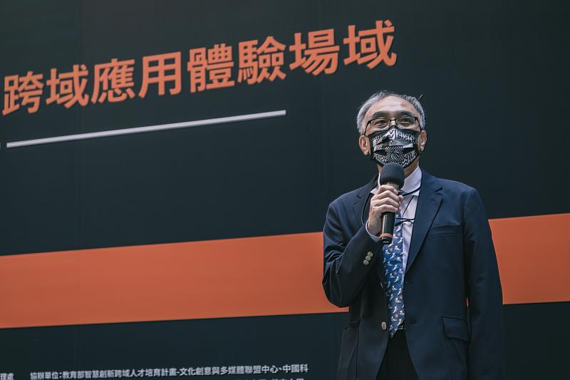 經濟部加工出口區管理處處長楊伯耕出席「驅動5G新時代」記者會。