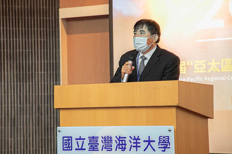 海大校長許泰文感謝文化部文化資產局大力支持得以讓海大海洋中心承辦本次研討會