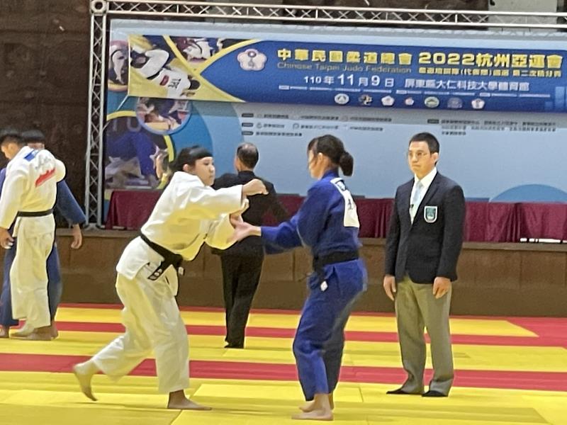 2022年杭州亞洲運動會培訓隊遴選第二次積分賽」暨「110年全國中正盃柔道錦標賽」