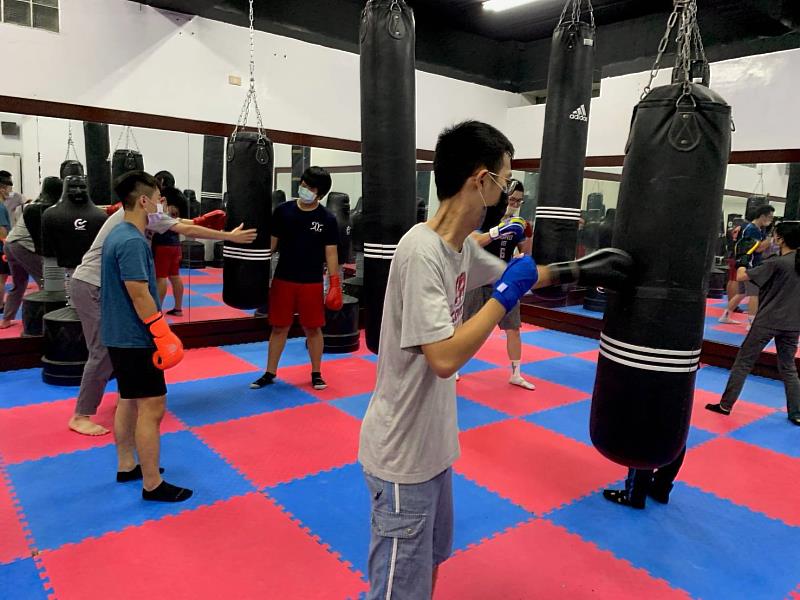 拳擊推廣班上課情形