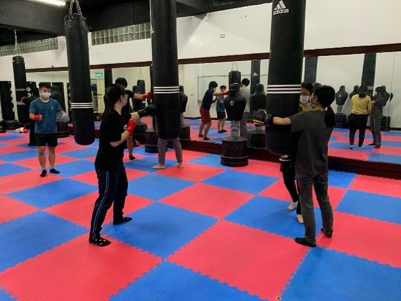拳擊推廣班上課情形之一
