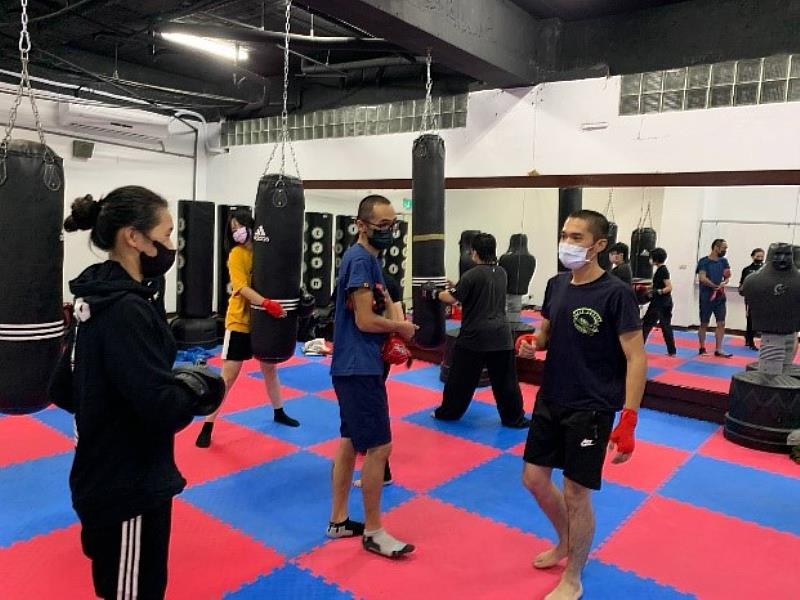 拳擊推廣班上課情形之二