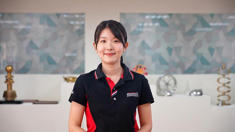 晶禧科技股份有限公司總經理特助陳思妤分享自動化生產的高效系統