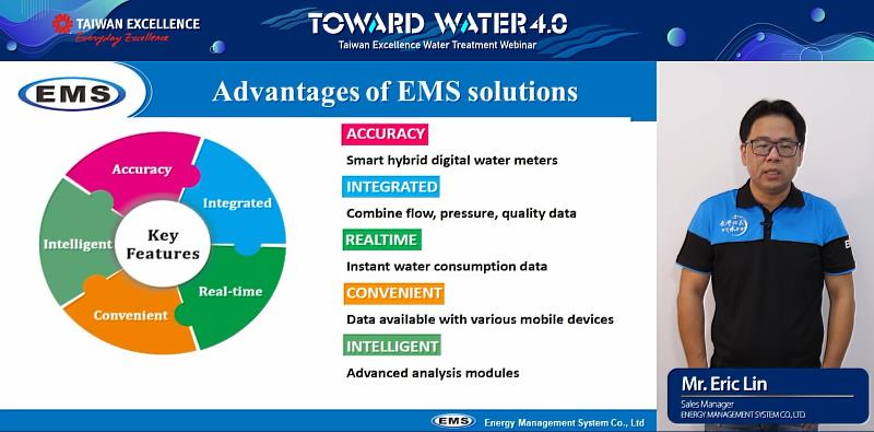02-弓銓企業的林志勳業務經理發表智慧水管裡解決方案