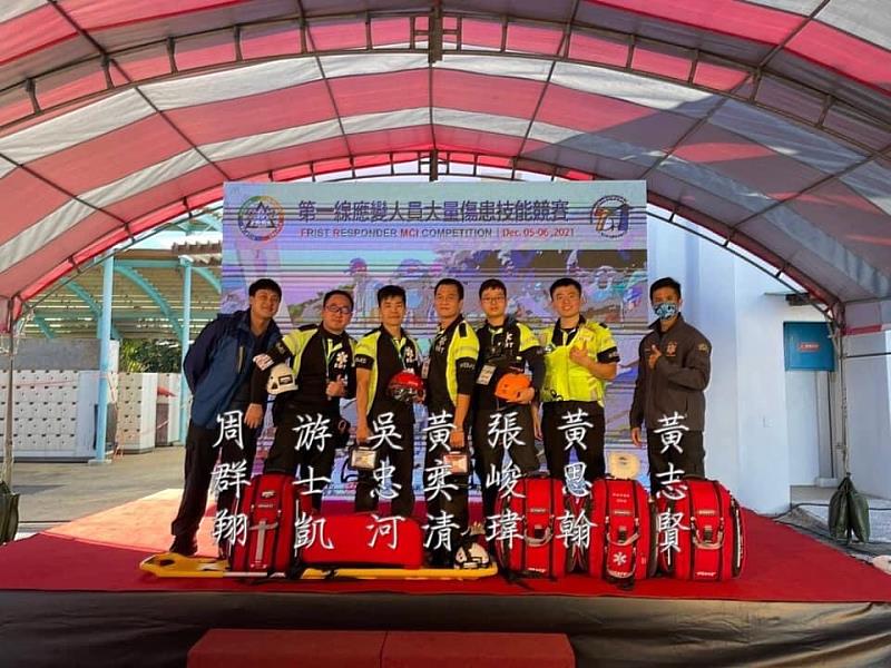 樹林分隊警義消組成的隊伍，更越級挑戰B組全警消組，得到最佳團隊獎。