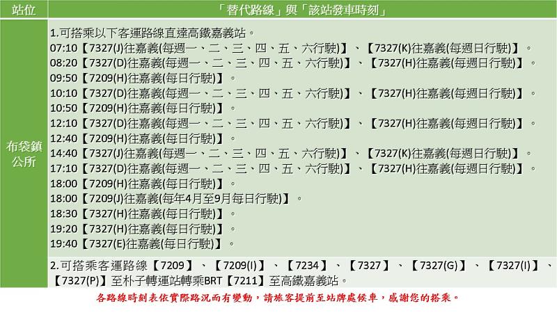 市區客運168路自111年1月16日起停駛及替代搭乘路線資訊