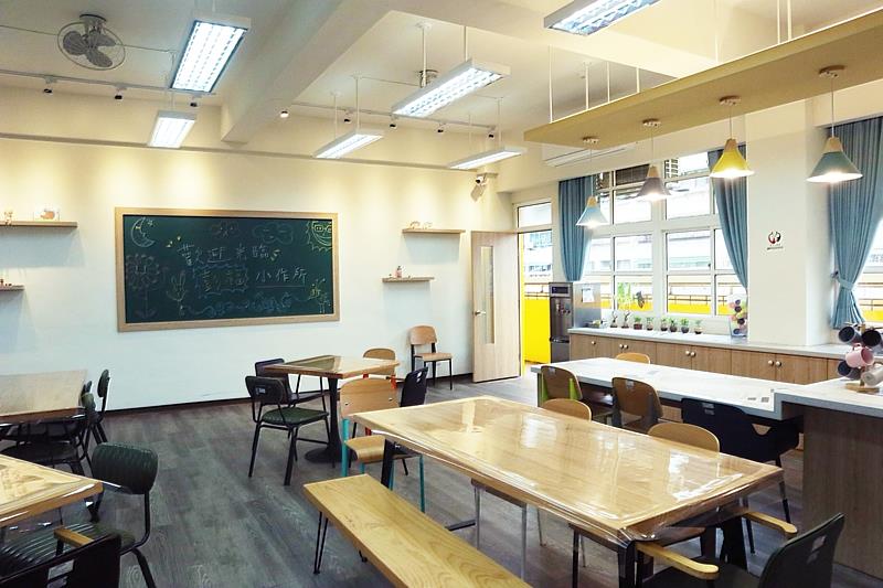 樹林彭福小作所活化運用彭福國小忠孝樓4樓空間，讓當地的身心障礙朋友可以在地就養、在地樂活。